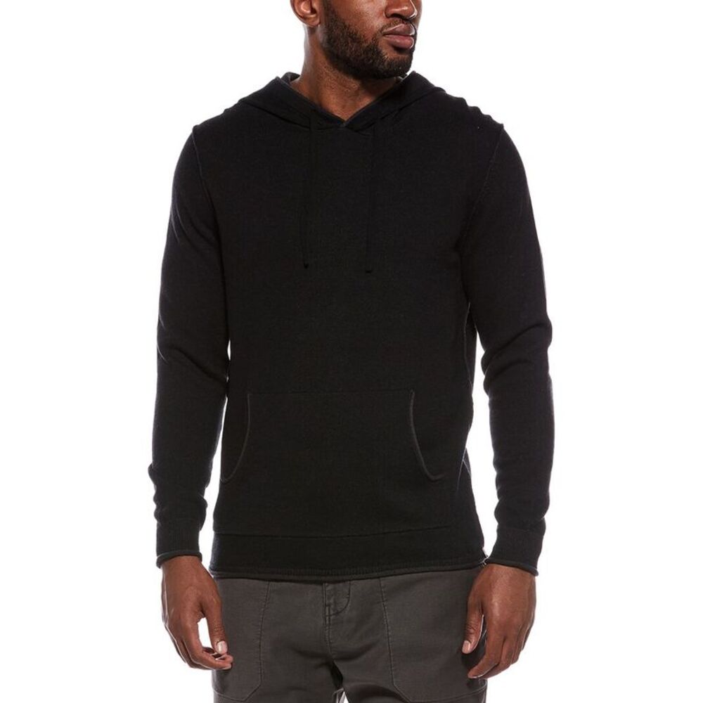 The Normal Brand Mens  Jimmy Sweater Hoodie, Black